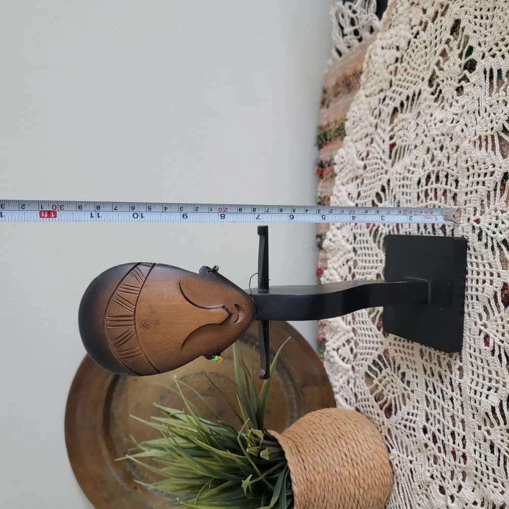 Handcrafted Tribal African jewelry holder boho decor art